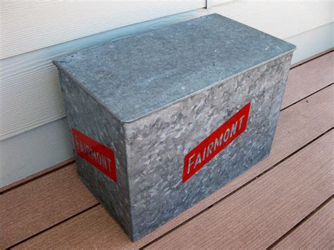 galvanized metal yellowstone dairy milk box|milk boxes made in usa.